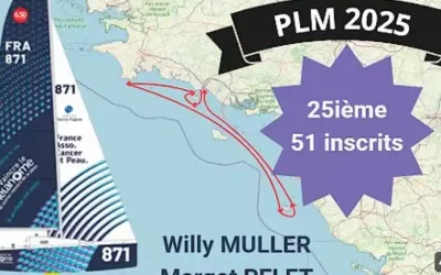 Le 6.50 – Équipage du 871      France Asso Cancer et Peau    fend les eaux